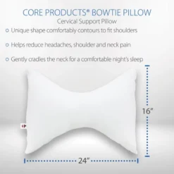Core Products Bowtie Pillow- Neck & Head Support For Side & Back Sleeping -Bedding Discount Store GUEST 695a6079 d292 4da0 a141 9fab50607a3f
