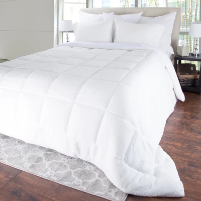 Oversized Reversible Down Alt Comforter With Sherpa - Yorkshire Home® 4 Oversized Reversible Down Alt Comforter With Sherpa - Yorkshire Home® - Image 4
