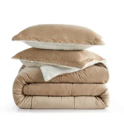 Peace Nest 3 Piece Winter Comforter Set Reversible Faux Shearling Ultra Soft Minky Plush -Bedding Discount Store GUEST 6998c8fb 6875 4393 9ac6 a2b80434a202