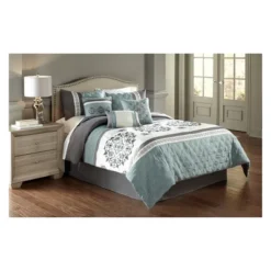 7pc Alex Comforter Set Blue & Gray - Riverbrook Home 13 7pc Alex Comforter Set Blue & Gray - Riverbrook Home -Bedding Discount Store GUEST 6a5dfdd8 db04 4770 96bb 717b57def497