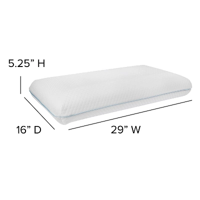 Flash Furniture Capri Comfortable Sleep Memory Foam Gel Queen Pillow 4 Flash Furniture Capri Comfortable Sleep Memory Foam Gel Queen Pillow - Image 4