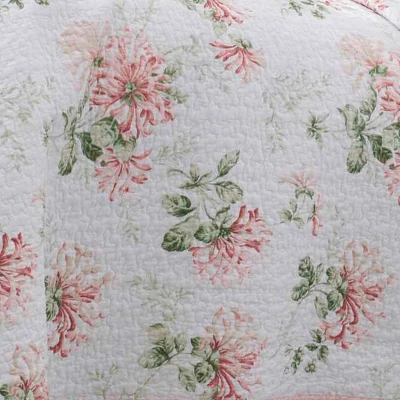 Honeysuckle Reversible Quilt Set Pink - Laura Ashley 3 Honeysuckle Reversible Quilt Set Pink - Laura Ashley - Image 3
