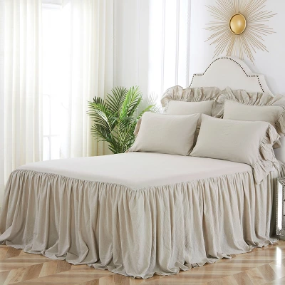 C&F Home Ruffled Euro Sham Natural 2 C&F Home Ruffled Euro Sham Natural - Image 2