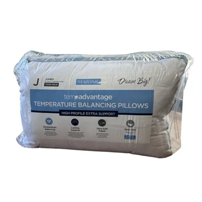 Christopher Knight Home Billow Modern Tempadvantage Twin Pack Bed Pillows By Restonic (Set Of 2) 3 Christopher Knight Home Billow Modern Tempadvantage Twin Pack Bed Pillows By Restonic (Set Of 2) - Image 3