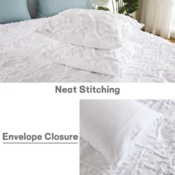 Branches Tufted Duvet Cover - All Seasons, 3pc Embroidery Shabby Chic Bedding Set -Bedding Discount Store GUEST 6e4b195a 8f0d 4c7b b646 71878f993e2b