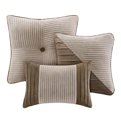 Caldwell Corduroy Comforter Set - Taupe 4 Caldwell Corduroy Comforter Set - Taupe - Image 4