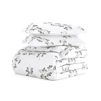 Quatrefoil & Farmhouse Vine Prints Duvet Cover Set, Ultra Soft, Easy Care - Becky Cameron (3 Piece Set) 2 Quatrefoil & Farmhouse Vine Prints Duvet Cover Set, Ultra Soft, Easy Care - Becky Cameron (3 Piece Set) - Image 2