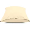 Superity Linen Standard Pillow Cases - 2 Pack - 100% Premium Cotton - Open Enclosure - Cream