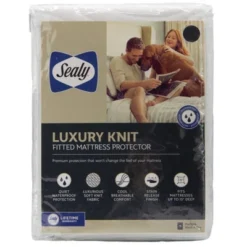 Luxury Knit Mattress Protector White - Sealy -Bedding Discount Store GUEST 72eae071 1697 4290 baf3 7a8332e82ed3
