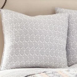 Darcy Paisley Quilted Euro Sham - 2pk - Levtex Home