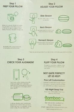 BAMBOOzzz Bed Pillow 2 Pack - Soft Adjustable Cross Cut Shredded Memory Foam For All Sleeping Types-Cooling Rayon Bamboo Washable Hypoallergenic Cover 9 BAMBOOzzz Bed Pillow 2 Pack - Soft Adjustable Cross Cut Shredded Memory Foam For All Sleeping Types-Cooling Rayon Bamboo Washable Hypoallergenic Cover -Bedding Discount Store GUEST 74cfa3b2 0bda 4388 879e 72c7c144b92b