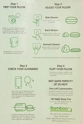 BAMBOOzzz Bed Pillow 2 Pack - Soft Adjustable Cross Cut Shredded Memory Foam For All Sleeping Types-Cooling Rayon Bamboo Washable Hypoallergenic Cover 4 BAMBOOzzz Bed Pillow 2 Pack - Soft Adjustable Cross Cut Shredded Memory Foam For All Sleeping Types-Cooling Rayon Bamboo Washable Hypoallergenic Cover - Image 4