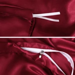 PiccoCasa Silk Satin Solid Reversible Bed Duvet Cover Set 3 Pcs -Bedding Discount Store GUEST 776bde0a a1b3 46fe 849f a7b02b1361bd