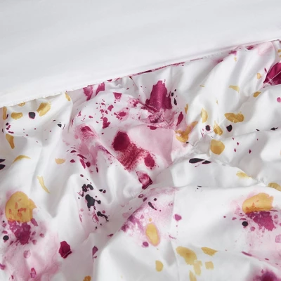 Penelope Floral Printed Ruched Comforter Set Pink 6 Penelope Floral Printed Ruched Comforter Set Pink - Image 6