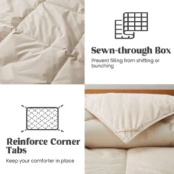 Peace Nest All Season 100% Organic Cotton Down Duvet Insert Medium Warmth Comforter -Bedding Discount Store GUEST 782a1c66 d0d7 48d3 b16a dddebe267933