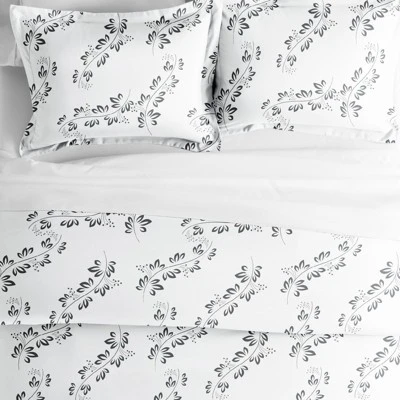 Quatrefoil & Farmhouse Vine Prints Duvet Cover Set, Ultra Soft, Easy Care - Becky Cameron (3 Piece Set) 1 Quatrefoil & Farmhouse Vine Prints Duvet Cover Set, Ultra Soft, Easy Care - Becky Cameron (3 Piece Set)
