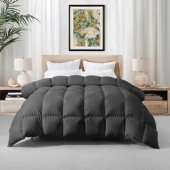Hyleory Gray Full All Season Warmth Down Comforter, Baffle Box Craft, Fluffy Soft & Warm -Bedding Discount Store GUEST 79dd03ac 6ae8 4a92 8b37 3dad32ce34f3 1