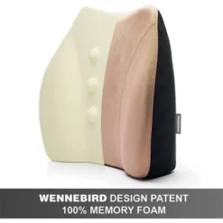WENNEBIRD Model Q Lumbar Memory Foam Support Pillow To Improve Posture With Raised Side Butterfly Design, Dual Fabric, And Removable Cover, Beige 7 WENNEBIRD Model Q Lumbar Memory Foam Support Pillow To Improve Posture With Raised Side Butterfly Design, Dual Fabric, And Removable Cover, Beige -Bedding Discount Store GUEST 79e44bd1 a754 47d3 9126 5a020aadb09d