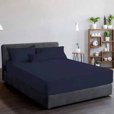 Color Sense 100% Cotton Cool & Crisp Percale Weave Fitted Sheet 1 Color Sense 100% Cotton Cool & Crisp Percale Weave Fitted Sheet