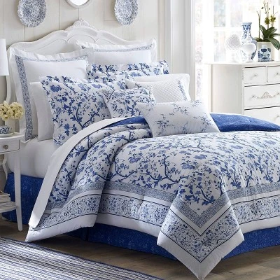Charlotte Reversible Duvet Cover Set Blue - Laura Ashley 1 Charlotte Reversible Duvet Cover Set Blue - Laura Ashley