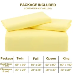 PiccoCasa Washed Brushed Microfiber Soft Duvet Cover Set 3 Pieces Including 2 Pillow Cases -Bedding Discount Store GUEST 83327a34 4f53 4ed7 b313 26da28c9ff29