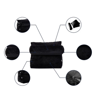 Cheer Collection Extra Large Wedge Shaped Reading And TV Pillow With Adjustable Bolster 2 Cheer Collection Extra Large Wedge Shaped Reading And TV Pillow With Adjustable Bolster - Image 2