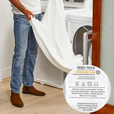 Cotton Sheets Set - Softest 400 Thread Count Bed Sheets, 100% Cotton Sateen, Cooling, Deep Pocket By California Design Den 3 Cotton Sheets Set - Softest 400 Thread Count Bed Sheets, 100% Cotton Sateen, Cooling, Deep Pocket By California Design Den - Image 3