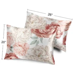 Sweet Jojo Designs Decorative Satin Pillowcases Peony Floral Garden Pink And Ivory 2pc -Bedding Discount Store GUEST 8577c5e5 1c8b 4880 9919 ebe1079babf3