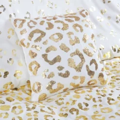 Kendra Metallic Printed Comforter Set Ivory/Gold -Bedding Discount Store GUEST 86ccc776 fedd 44d5 a60a 6778eb367f8c