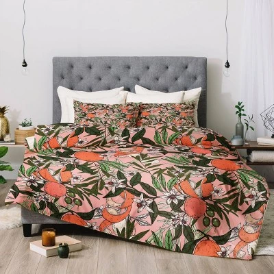 Marta Barragan Camarasa Olives In The Flowers Comforter & Sham Set - Deny Designs 1 Marta Barragan Camarasa Olives In The Flowers Comforter & Sham Set - Deny Designs
