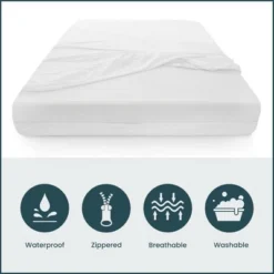 Continental Sleep Ultra Soft-Premium Zippered Mattress Protector,