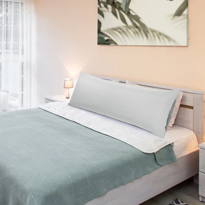 PiccoCasa Microfiber Soft Enveloped Body Pillowcases Striped 1 Pc 2 PiccoCasa Microfiber Soft Enveloped Body Pillowcases Striped 1 Pc - Image 2