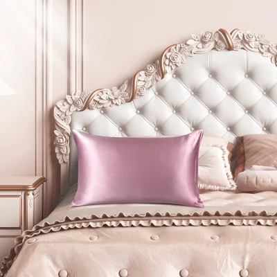 PiccoCasa 19 Momme Silk 600 Thread Count Pillowcases 1Pc 3 PiccoCasa 19 Momme Silk 600 Thread Count Pillowcases 1Pc - Image 3