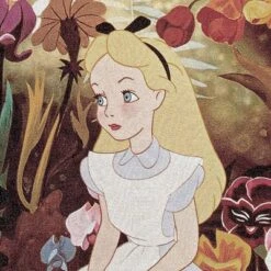 Disney Alice In Wonderland, "Alice In The Garden" Woven Tapestry Throw Blanket, 48" X 60" -Bedding Discount Store GUEST 8f35d23f 6315 404a 9b5d 29880da60556