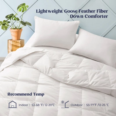 Peace Nest White Goose Down Comforter Duvet Insert Soft 360 Thread Count Fabric 2 Peace Nest White Goose Down Comforter Duvet Insert Soft 360 Thread Count Fabric - Image 2