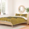 Eucalyptus Branch Ombre Polyester Duvet & Sham Set - Deny Designs