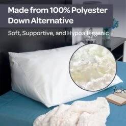 Yorkshire Home Down Alternate Reading Wedge Pillow: Hypoallergenic Cotton, Machine Washable Support Pillow -Bedding Discount Store GUEST 901b8207 d107 408b 840e 5e0915adc5c6