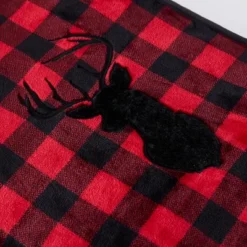 48" X 72" 15lbs Reversible Velvet Sherpa Weighted Bed Blanket Buffalo Plaid Deer - Rejuve -Bedding Discount Store GUEST 9144fdf5 204a 4442 9354 fc968ec313f9