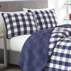 Lake House Plaid Reversible Quilt Set Blue - Eddie Bauer -Bedding Discount Store GUEST 925610a4 02c4 4340 b259 031d8f13a4fa