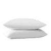 Truly Soft Standard Green Solid Pillowcase Pair White