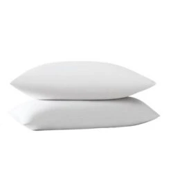 Truly Soft Standard Green Solid Pillowcase Pair White