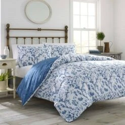 Laura Ashley Elise 100% Cotton Duvet Cover Bonus Set Blue 15 Laura Ashley Elise 100% Cotton Duvet Cover Bonus Set Blue -Bedding Discount Store GUEST 96eab9d5 d70c 479f b4cc e7011f6e2e37