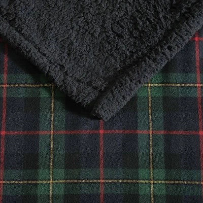 50"x60" Mountain Pine Throw Blanket Tartan Green - Eddie Bauer: Cotton Flannel, Lightweight, Machine Washable 5 50"x60" Mountain Pine Throw Blanket Tartan Green - Eddie Bauer: Cotton Flannel, Lightweight, Machine Washable - Image 5