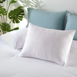 White Waffle Weave Textured Duvet Cover Set - Soft And Breathable, All-Season Duvet Cover -Bedding Discount Store GUEST 99f9e345 1518 4770 9fa3 c9ff8e169e5b