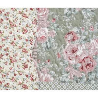 J&V TEXTILES King Reversible Printed Quilt Set Bed Blankets 2 J&V TEXTILES King Reversible Printed Quilt Set Bed Blankets - Image 2