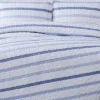 Waffle Stripe Quilt Set Blue/White - Truly Soft