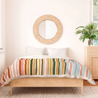 Magical Stripes Cotton Duvet & Sham Set - Deny Designs 2 Magical Stripes Cotton Duvet & Sham Set - Deny Designs - Image 2