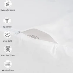 The Grand Breathable Wedge Pillow Protector With Zipper - White -Bedding Discount Store GUEST a39facdb 0a47 4506 a623 aef170d54115