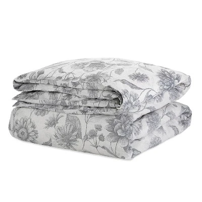 Twin 2pc Meadow Walk Comforter Set Gray - EcoPure 2 Twin 2pc Meadow Walk Comforter Set Gray - EcoPure - Image 2
