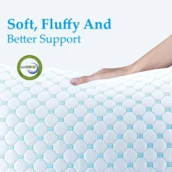 Continental Sleep, Bamboo Cover Pillows With Gel Memory Foam | Maintains Proper Sleeping Postures, Relieves Neck, 25 X 15, White 11 Continental Sleep, Bamboo Cover Pillows With Gel Memory Foam | Maintains Proper Sleeping Postures, Relieves Neck, 25 X 15, White -Bedding Discount Store GUEST a4db8258 d16e 42a4 9db9 3614b451b48e